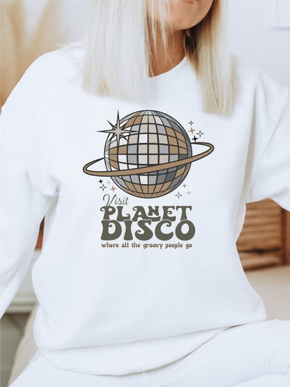 Planet Disco Bella Canvas Crewneck Sweatshirt