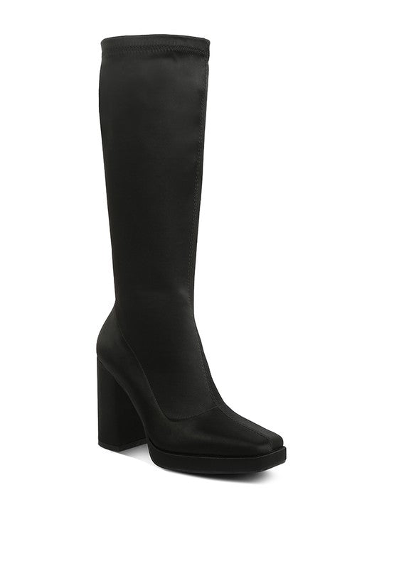 PRESTO Stretchable Satin Long Boot