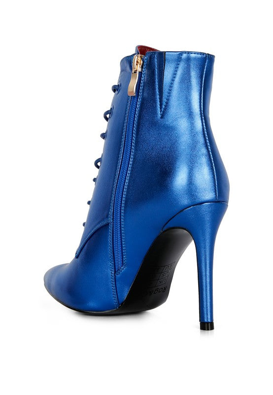 PIET Metallic Stiletto Ankle Boot