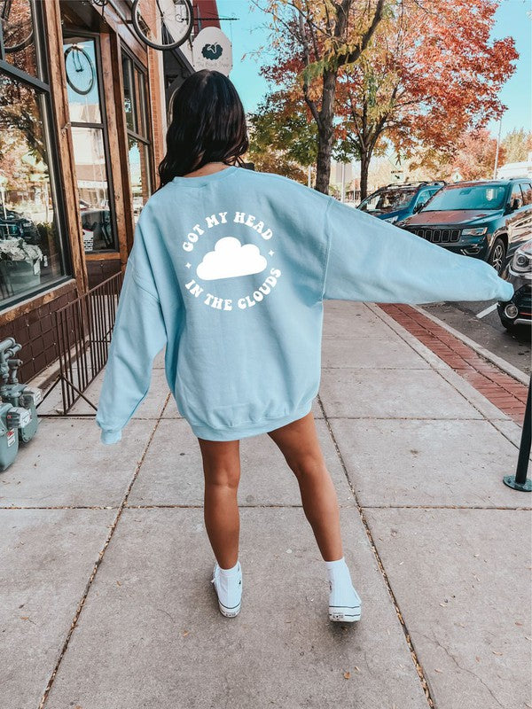 Got My Head in the Clouds Comfort Color Sweatshirt