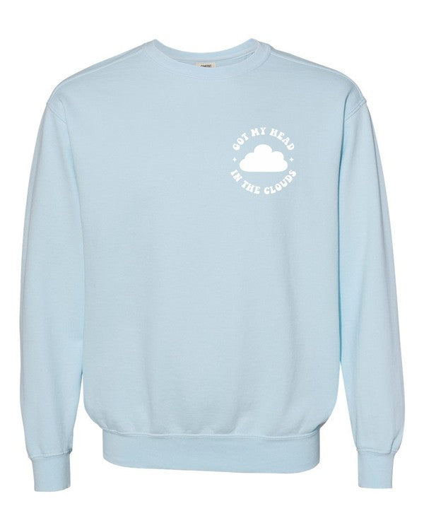 Got My Head in the Clouds Comfort Color Sweatshirt