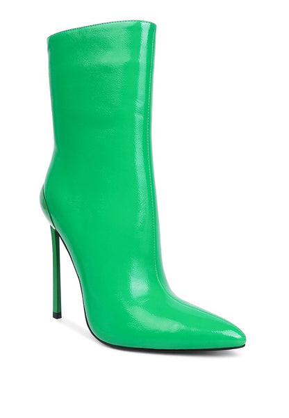 Mercury Patent High Heeled Ankle Boot