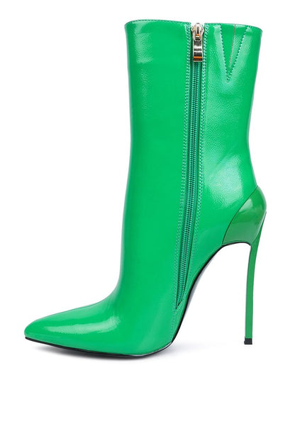 Mercury Patent High Heeled Ankle Boot