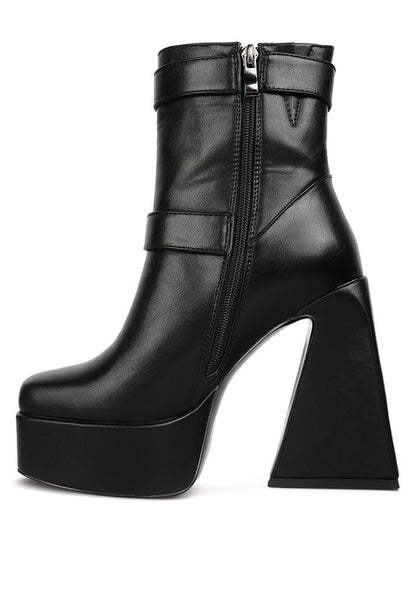 Hot Cocoa High Platform Heel Ankle Boot