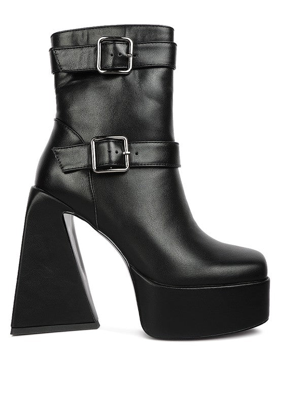 Hot Cocoa High Platform Heel Ankle Boot