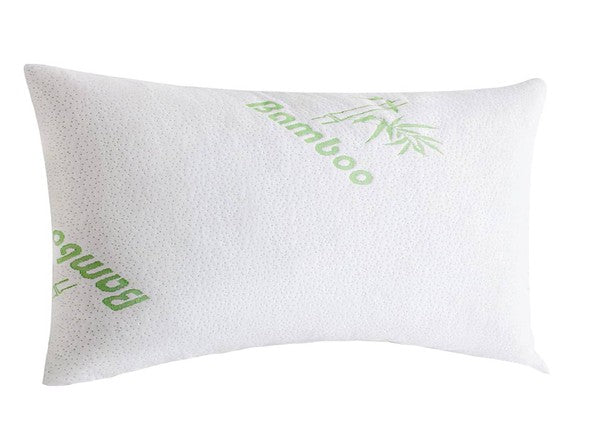 Soft Plush Bamboo Memory Foam Support Pillow