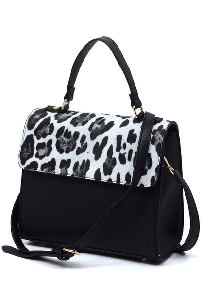 Colorblock Top Handle Satchel