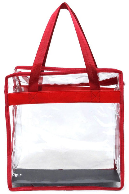 Fashion See Thru Transparent Tote Satchel