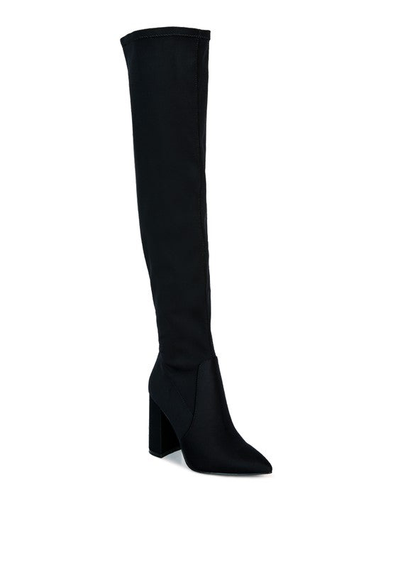 Schiffer High Block Heeled Long Boot