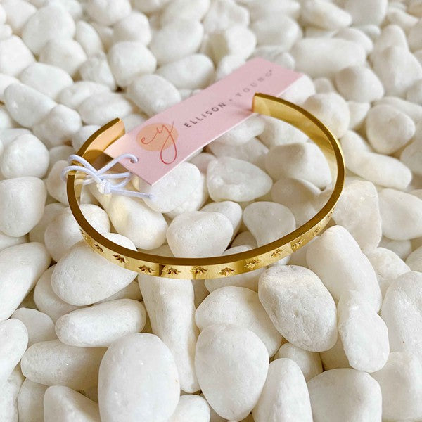 Milky Way Open Bangle Bracelet