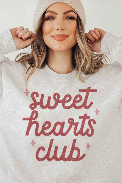 SWEET HEARTS CLUB GRAPHIC SWEATSHIRT