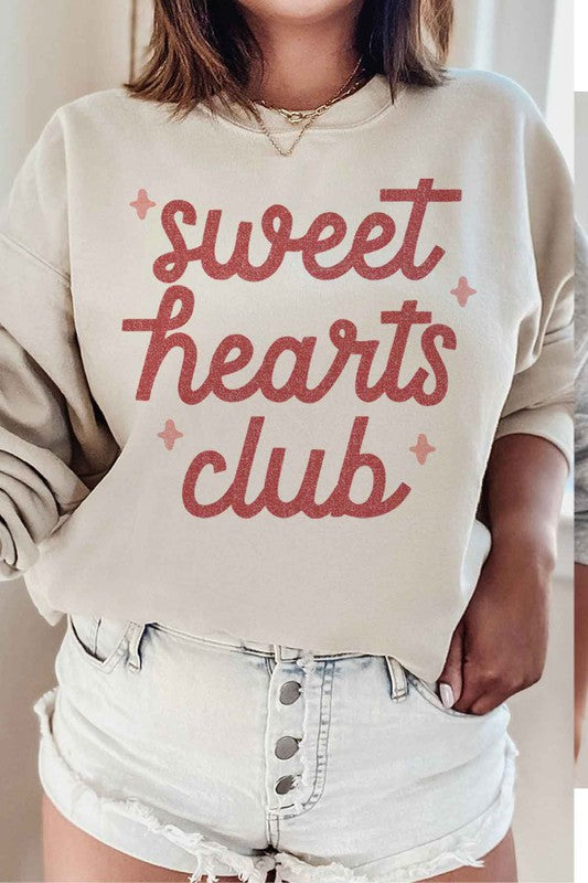 SWEET HEARTS CLUB SWEATSHIRT PLUS SIZE