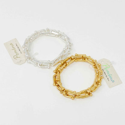 Chained Link Stretch Bracelet