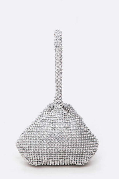 Rhinestone Mesh Small Formal Swing Bag