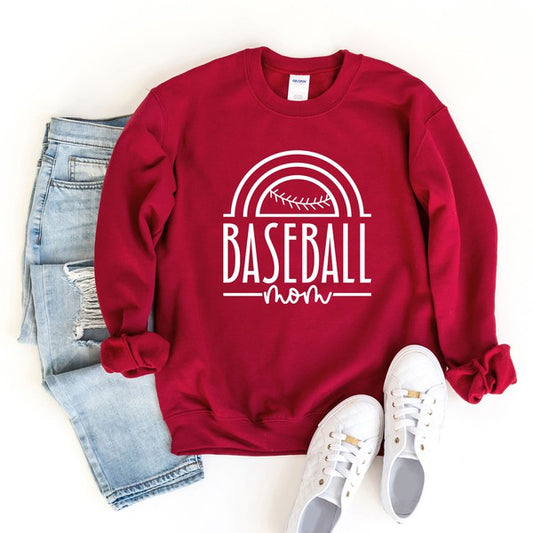 Baseball Mom Arch Graphic Sweatshirt