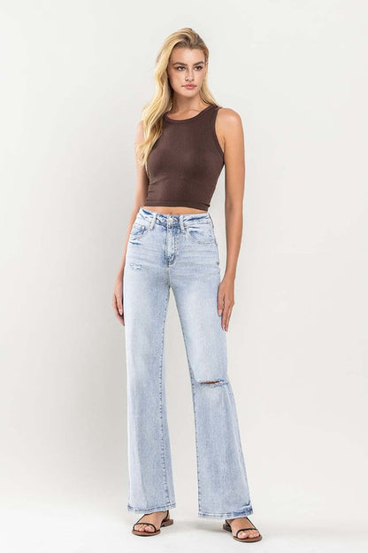 90's Vintage Super High-Rise Flare Jeans