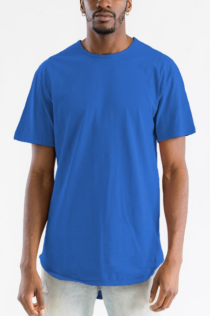 Extended Scallop Round Neck Tshirt