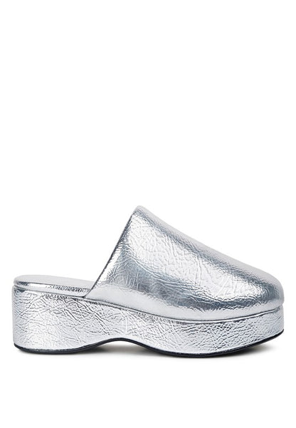 Olori Solid Platform Slip On Mules