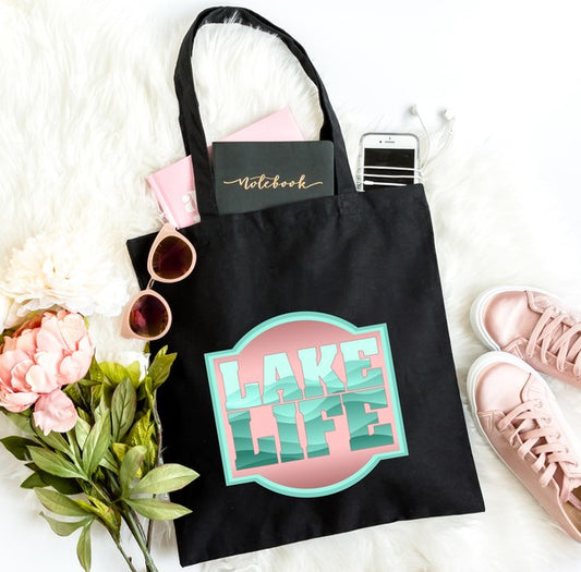 Lake Life Vintage Tote