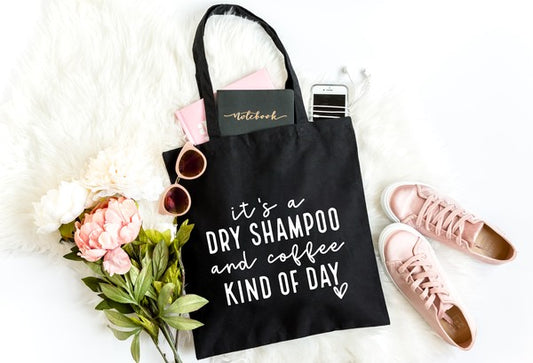 Dry Shampoo and Coffee Tote