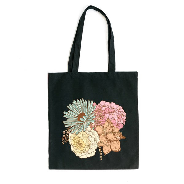 Colorful Flower Bouquet Tote