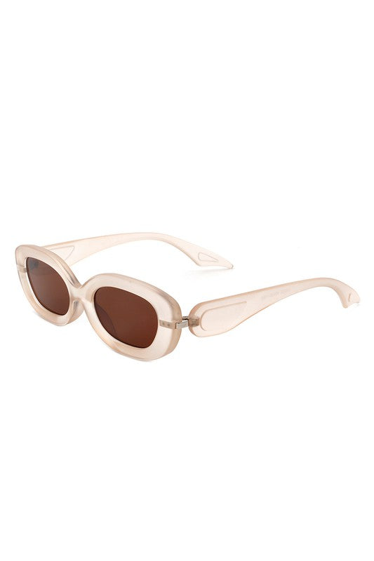 Round Narrow Oval Chic Fashion Sunglasses