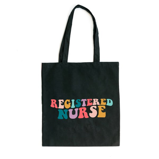 Registered Nurse Wavy Colorful Tote