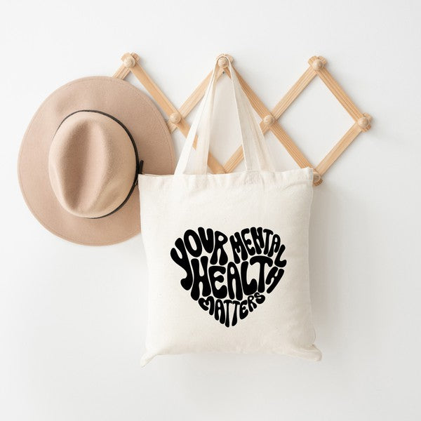 Your Mental Health Matters Heart Tote