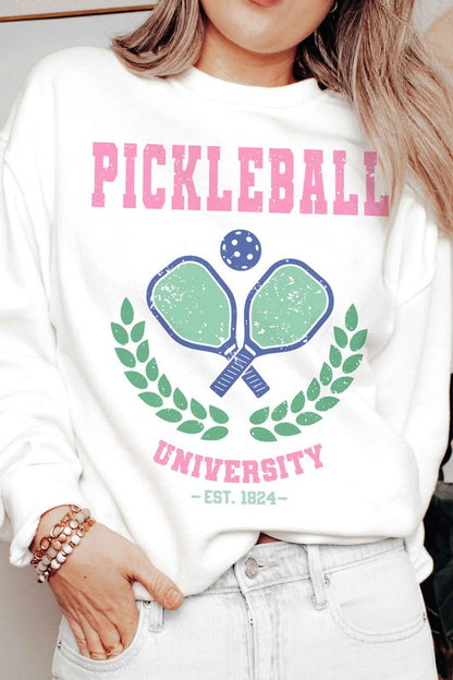 PICKLEBALL UNIVERSITY GRAPHIC SWEATSHIRT