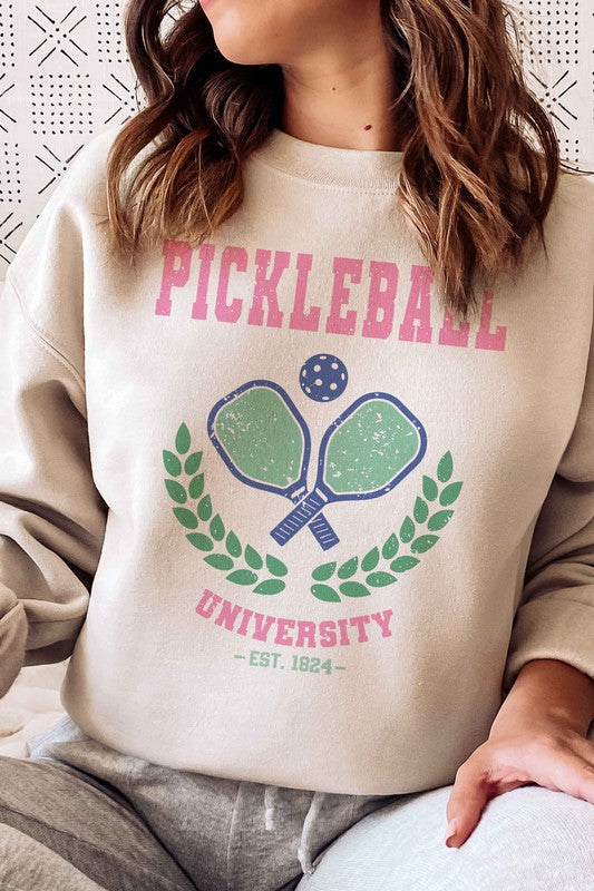 PICKLEBALL UNIVERSITY GRAPHIC SWEATSHIRT