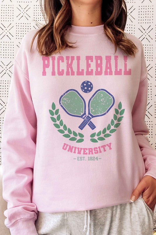 PICKLEBALL UNIVERSITY GRAPHIC SWEATSHIRT