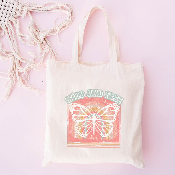 Wild and Free Butterfly Tote