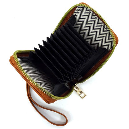 Fashion Accordion Card Holder Wallet Wristlet