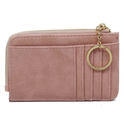 Fashion Card Holder Keychain Wallet