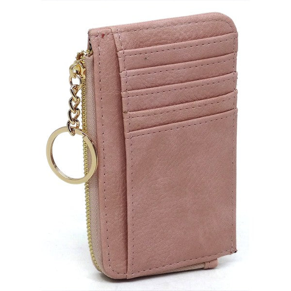 Fashion Card Holder Keychain Wallet