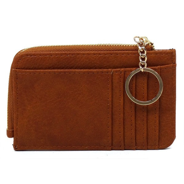 Fashion Card Holder Keychain Wallet