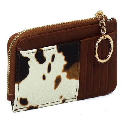 Fashion Card Holder Keychain Wallet