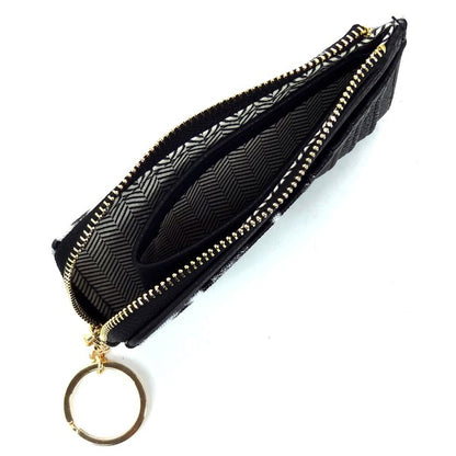 Fashion Card Holder Keychain Wallet