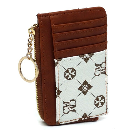 CM Monogram Card Holder Keychain Wallet