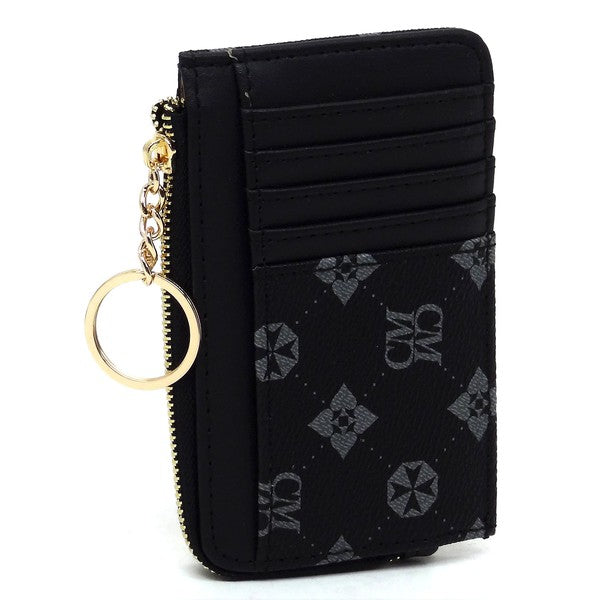 CM Monogram Card Holder Keychain Wallet