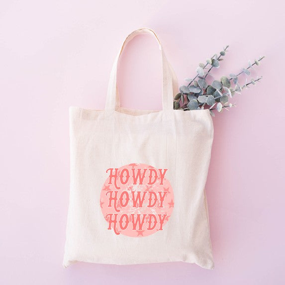 Vintage Howdy Circle Tote