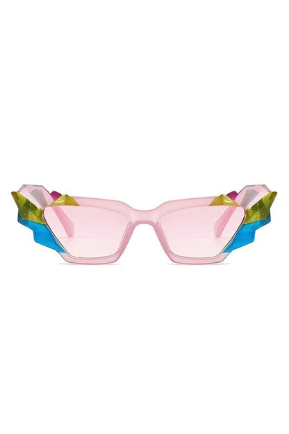 Geometric Irregular Cat Eye Fashion Sunglasses