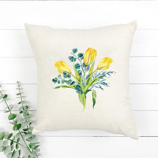 Watering Can Bouquet Pillow Cover