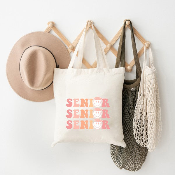 Senior Stacked Smiley Tote