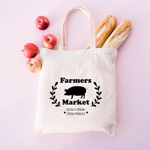 Famers Market Pig Tote