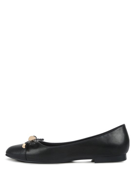 MOI Metallic Embellished Flat Ballerinas