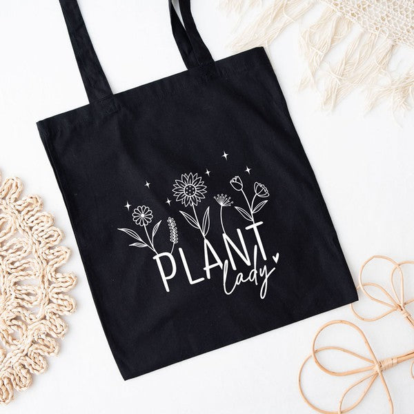 Plant Lady Flowers Tote