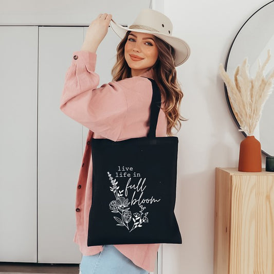 Live Life In Full Bloom Tote