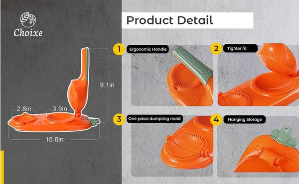 2-in-1 Dough Press. Dumpling Empanada Maker