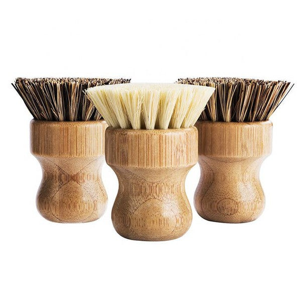 Bamboo Sisal Fiber Dish Brush